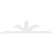Ekena Millwork Richland Architectural Grade PVC Gable Bracket, 108"W x 27"H x 4"D x 6"F, 6/12 Pitch GBP108X27X0406RIC00 - alternate 4